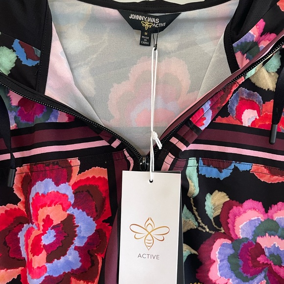 Johnny Was Floral Athletic Jacket - Picture 10 of 12